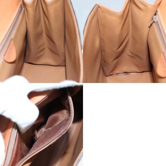 CELINE Macadam Canvas Hand Bag Pvc Leather Brown - Picture 12 of 12